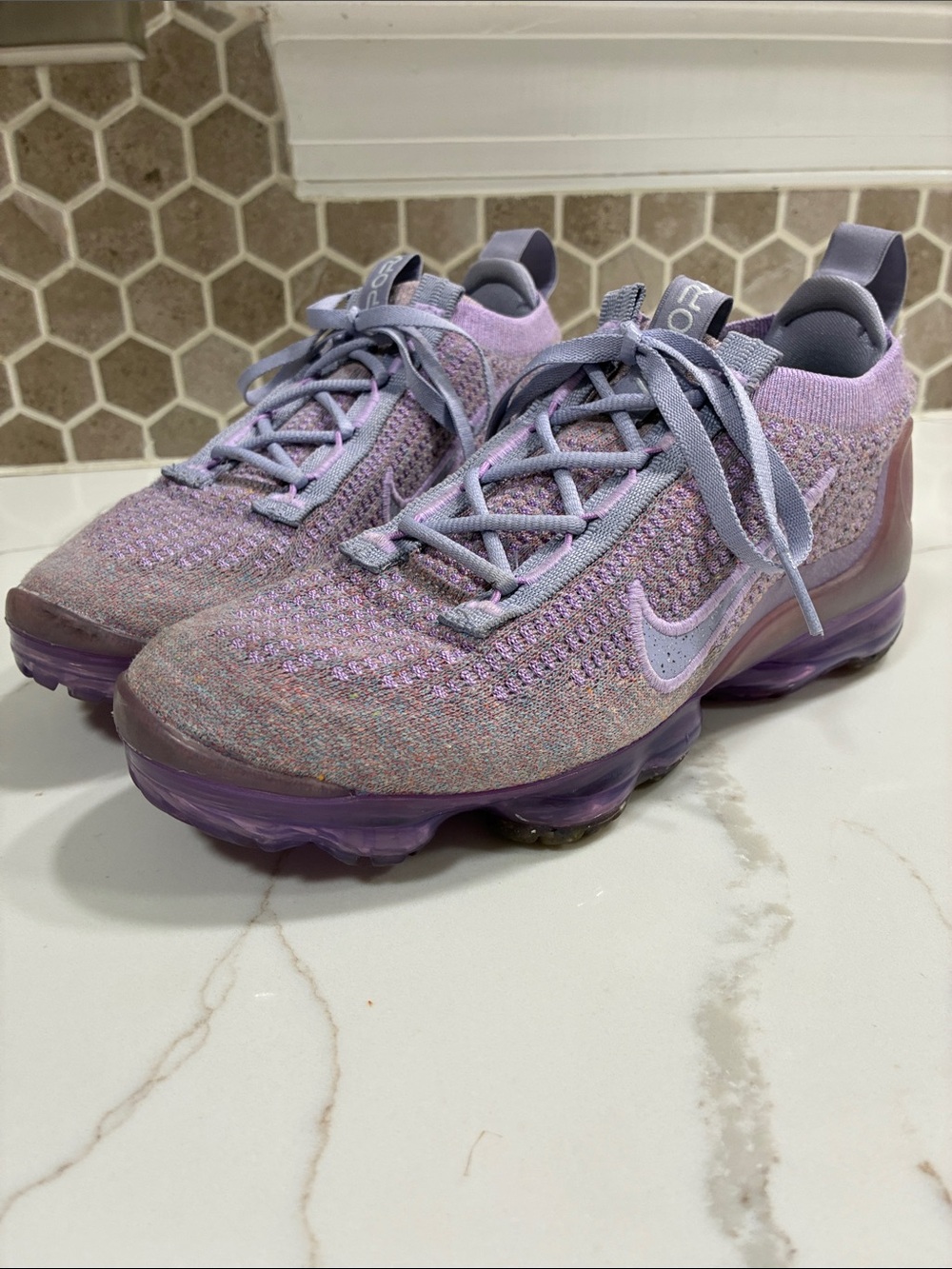 Nike Lavender/Purple Flyknit VaporMax Sneakers Women’s Size 6.5